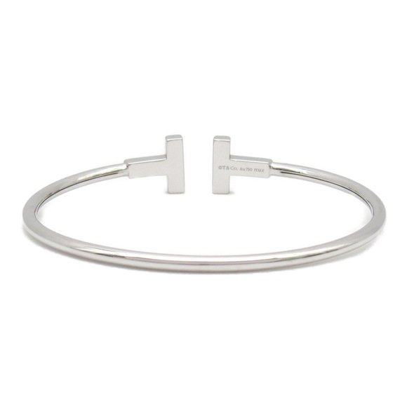 TIFFANY&CO T Wire Diamond Bracelet Clear K18WG[WhiteGold] diamond - Picture 2 of 5